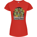 Dungeons & Dragons Role Play Games RPG Womens Petite Cut T-Shirt Red
