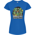 Dungeons & Dragons Role Play Games RPG Womens Petite Cut T-Shirt Royal Blue
