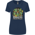 Dungeons & Dragons Role Play Games RPG Womens Wider Cut T-Shirt Navy Blue