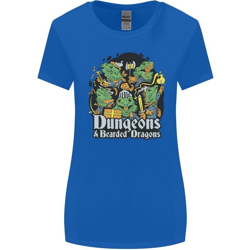 Dungeons & Dragons Role Play Games RPG Womens Wider Cut T-Shirt Royal Blue