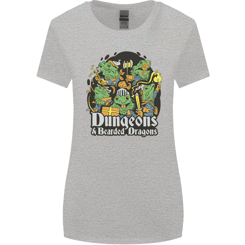 Dungeons & Dragons Role Play Games RPG Womens Wider Cut T-Shirt Sports Grey