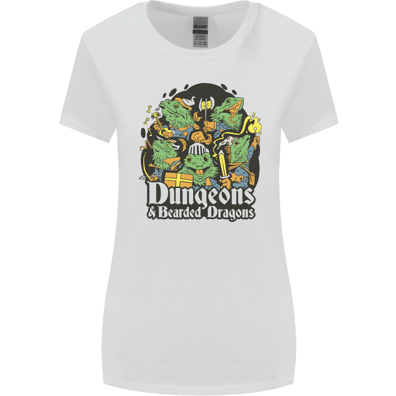 Dungeons & Dragons Role Play Games RPG Womens Wider Cut T-Shirt White