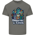 Dungeons & Ferrets Role Play Games RPG Kids T-Shirt Childrens Charcoal