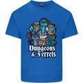 Dungeons & Ferrets Role Play Games RPG Kids T-Shirt Childrens Royal Blue
