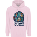 Dungeons & Ferrets Role Play Games RPG Mens 80% Cotton Hoodie Light Pink
