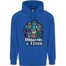 Dungeons & Ferrets Role Play Games RPG Mens 80% Cotton Hoodie Royal Blue