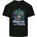 Dungeons & Ferrets Role Play Games RPG Mens Cotton T-Shirt Tee Top Black