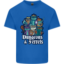 Dungeons & Ferrets Role Play Games RPG Mens Cotton T-Shirt Tee Top Royal Blue