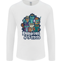 Dungeons & Ferrets Role Play Games RPG Mens Long Sleeve T-Shirt White