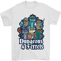 Dungeons & Ferrets Role Play Games RPG Mens T-Shirt 100% Cotton White