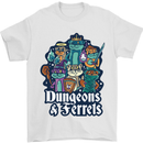 Dungeons & Ferrets Role Play Games RPG Mens T-Shirt 100% Cotton White