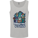 Dungeons & Ferrets Role Play Games RPG Mens Vest Tank Top Sports Grey