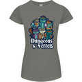 Dungeons & Ferrets Role Play Games RPG Womens Petite Cut T-Shirt Charcoal