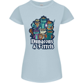 Dungeons & Ferrets Role Play Games RPG Womens Petite Cut T-Shirt Light Blue