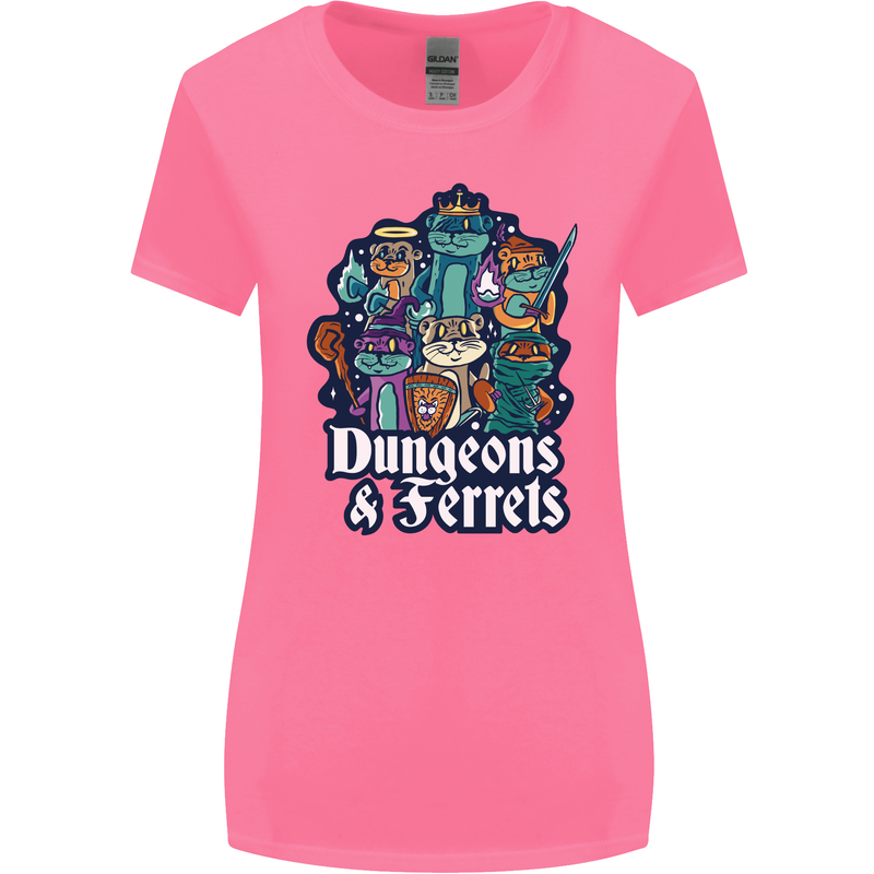Dungeons & Ferrets Role Play Games RPG Womens Wider Cut T-Shirt Azalea