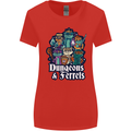 Dungeons & Ferrets Role Play Games RPG Womens Wider Cut T-Shirt Red
