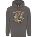 Dungeons & Frogs Role Play Games RPG Mens 80% Cotton Hoodie Charcoal