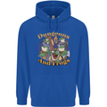 Dungeons & Frogs Role Play Games RPG Mens 80% Cotton Hoodie Royal Blue