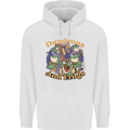 Dungeons & Frogs Role Play Games RPG Mens 80% Cotton Hoodie White