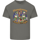Dungeons & Frogs Role Play Games RPG Mens Cotton T-Shirt Tee Top Charcoal