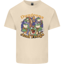 Dungeons & Frogs Role Play Games RPG Mens Cotton T-Shirt Tee Top Natural