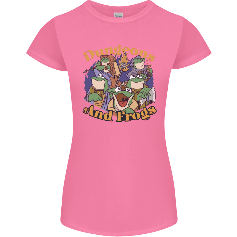Dungeons & Frogs Role Play Games RPG Womens Petite Cut T-Shirt Azalea