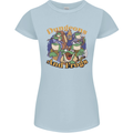 Dungeons & Frogs Role Play Games RPG Womens Petite Cut T-Shirt Light Blue