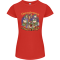 Dungeons & Frogs Role Play Games RPG Womens Petite Cut T-Shirt Red