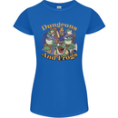 Dungeons & Frogs Role Play Games RPG Womens Petite Cut T-Shirt Royal Blue