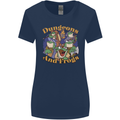 Dungeons & Frogs Role Play Games RPG Womens Wider Cut T-Shirt Navy Blue