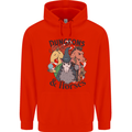 Dungeons & Horses Role Play Games RPG Mens 80% Cotton Hoodie Bright Red