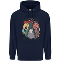 Dungeons & Horses Role Play Games RPG Mens 80% Cotton Hoodie Navy Blue