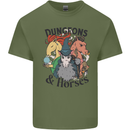Dungeons & Horses Role Play Games RPG Mens Cotton T-Shirt Tee Top Military Green