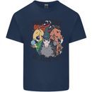 Dungeons & Horses Role Play Games RPG Mens Cotton T-Shirt Tee Top Navy Blue