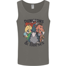 Dungeons & Horses Role Play Games RPG Mens Vest Tank Top Charcoal