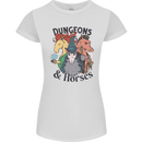 Dungeons & Horses Role Play Games RPG Womens Petite Cut T-Shirt White