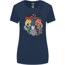Dungeons & Horses Role Play Games RPG Womens Wider Cut T-Shirt Navy Blue