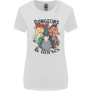 Dungeons & Horses Role Play Games RPG Womens Wider Cut T-Shirt White