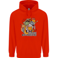 Dungeons & Lizards Role Play Games RPG Mens 80% Cotton Hoodie Bright Red