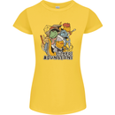 Dungeons & Lizards Role Play Games RPG Womens Petite Cut T-Shirt Yellow