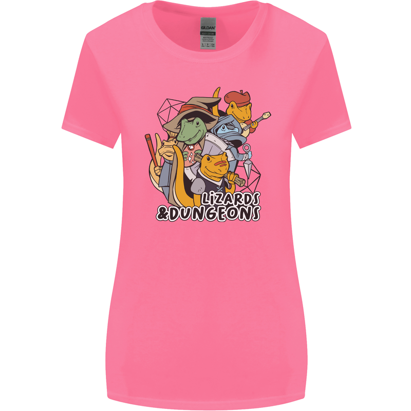 Dungeons & Lizards Role Play Games RPG Womens Wider Cut T-Shirt Azalea