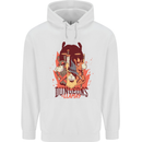 Dungeons & Llamas Role Play Games RPG Mens 80% Cotton Hoodie White
