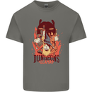 Dungeons & Llamas Role Play Games RPG Mens Cotton T-Shirt Tee Top Charcoal