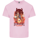 Dungeons & Llamas Role Play Games RPG Mens Cotton T-Shirt Tee Top Light Pink
