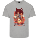 Dungeons & Llamas Role Play Games RPG Mens Cotton T-Shirt Tee Top Sports Grey