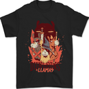 Dungeons & Llamas Role Play Games RPG Mens T-Shirt 100% Cotton Black