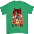 Dungeons & Llamas Role Play Games RPG Mens T-Shirt 100% Cotton Irish Green
