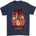 Dungeons & Llamas Role Play Games RPG Mens T-Shirt 100% Cotton Navy Blue