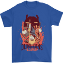 Dungeons & Llamas Role Play Games RPG Mens T-Shirt 100% Cotton Royal Blue