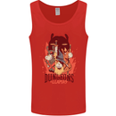 Dungeons & Llamas Role Play Games RPG Mens Vest Tank Top Red